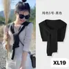 Xale de Outerwear Listrado de Alta Qualidade, Cachecol de Tricô Versátil para o Outono, Colete com Gola Falsa, Suéter de Tricô de Fábrica de Comércio Exterior