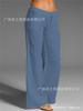 Fabricantes de origen 2023 Amazon wish transfronterizo verano algodón y lino talla grande micro-estilo pantalones ahora ropa de mujer de moda