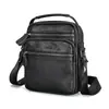 Bolso de Hombro para Hombre de Cuero Genuino Más Vendido Transfronterizo, Bolso Casual de Moda para Hombre, Bolso Cruzado de Alta Gama de Moda, Bolso Cruzado de Piel de Vaca de Primera Capa