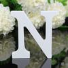 27 letras 8CM de altura ornamentos de letras em inglês de madeira branca e decoração de casamento para casa adereços de tiro &amp;-S