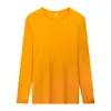 2023 nueva camiseta de manga larga de cuello redondo de color liso para hombre y mujer, camiseta interior, ropa de otoño