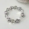 Pulsera Elástica Redonda de Cristal con Perlas y Incrustaciones de Diamantes, Lujo Ligero, Sensación de Alta Gama, Cadena Elegante para Clavícula, Moderna, Personalizada, Joyería Versátil