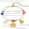 Accesorios de collar de acero inoxidable para mujer, cadena para la clavícula, pulsera con diseño de estrella de mar, accesorios versátiles para el uso diario en verano, venta al por mayor transfronteriza