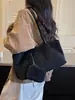2026 Bolso de Lona para Debajo del Brazo con Asa Larga Nuevo Estilo Vintage, Bolso de Mano Versátil Casual de Gran Capacidad, Bolso de Hombro Simple y Elegante