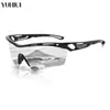 Gafas de Ciclismo para Exteriores, Gafas de Sol para Correr y Montañismo, Gafas con Lente Integrada Polarizada, Gafas de Sol con Protección Ocular Anti-UV