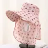 Sombrero de Protección Solar a la Moda para Ciclismo y Trabajo Agrícola, Sombrero de Sol con Protección para Cara y Cuello, Sombrero de Cara Completa para Recolección de Té de Verano, Nuevo Modelo 2026 para Mujeres