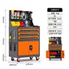 Carrito de Herramientas para Reparación de Automóviles Multifuncional Móvil con Cajones Gabinete de Herramientas Gabinete de Almacenamiento de Ferretería de Taller Engrosado Carrito de Mano para Mantenimiento