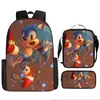 Mochila Escolar Transfronteriza Niña Sónica Dibujos Animados Bolsa Infantil Mochila Escolar para Niño Mochila de Jardín de Infancia Traje