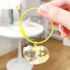 Pingente Transparente de Acrílico de Alta Qualidade Armazenamento de Pelos de Gato de Estimação Lembrança de Pelo de Cachorro Coleção Chaveiro Ornamento