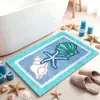 Alfombra de Felpa Absorbente para Baño Dopamina Alfombra Tufted Antideslizante Personalizada Puerta de Inodoro Tulipán