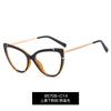 95709 Amazon novo TR90 óculos anti-luz azul olho de gato metal pés de mola espelho plano feminino ponto atacado