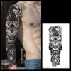 Tatuagem Temporária Completa de Braço com Flores e Ervas para Homens e Mulheres à Prova d'Água Duradoura Tinta Suco Alta Qualidade Não Refletiva Novo Estilo 2025