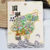 Serie Heilongjiang de Metal Harbin Mohe Pueblo de Nieve Atracción Turística Invernal Souvenirs Imanes para Refrigerador Imanes de Madera