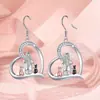 Dibujos Animados Personalidad Creativa Chica Cálida Gato Dulce Exquisito Colgante Pendientes Moda Versátil Fresco Nicho Collar