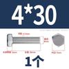 Perno Hexagonal Exterior de Acero Inoxidable 304 Rosca Completa M2M3M4 Tornillo de Cabeza Hexagonal Extendido de Alta Resistencia Grado Industrial