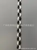 Oreja de borde curvo con encaje de cinta de rayón de seda dorada y plateada cheongsam ropa de mujer accesorios accesorios encaje