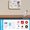 Quadro branco, superfície de escrita apagável, quadro branco magnético para crianças, adequado para uso doméstico, ensino e como quadro de memorandos de mesa ou quadro de mensagens