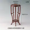 Suporte de Flores Miniatura em Jacarandá Vermelho Ébano Ornamento para Bonsai Bule Vaso de Flores de Jade Base Redonda Prateleira de Madeira Maciça
