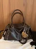 Bolsa tipo Boston de alta gama y gran capacidad para mujer, nueva colección otoño/invierno 2026, adecuada para ir al trabajo y uso casual, se puede llevar como bolso de hombro o bolso cruzado