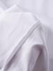 Camiseta 100% Algodón para Hombre Verano Transpirable Delgada Moda Casual Cuello Redondo Blanca Manga Corta Top para Hombre 8112121