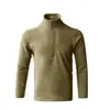 Sudadera con forro polar para hombre, con cuello half-zip para exteriores 6138