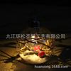 Escena creativa DIY con luz regalo bola transparente regalo de vacaciones accesorios para fotografía árbol de Navidad colgante pequeño comercio exterior