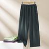 Calça de Pijama Feminina de Verão Cor Sólida Simples Modal Calça Longa Fina Casual Solta Tamanho Grande Fina Calça para Casa