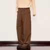 Calça Masculina Anti-Rugas, Que Aumenta a Altura, de Caimento Solto, Novo Estilo Minimalista Americano 2026, Resistente, Design de Nicho, Casual com Corte Único