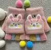 Guantes de Celebridad de Internet Transfronterizos, Guantes de Invierno de Felpa de Medio Dedo con Cubierta Plegable Calientes sin Dedos de Piel Sintética de Visón Tejidos para Estudiantes y Niños