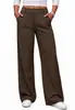Pantalones anchos de otoño para mujer transfronterizos europeos y americanos, ropa casual de negocios, pantalones casuales, pantalones largos de moda de cintura alta para ir al trabajo, hechos de tela Lyocell