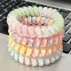 Gomas para el pelo de alambre de teléfono de color gelatina de verano para mujer, diademas de alta gama, accesorios para el pelo elásticos y duraderos
