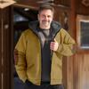 Comercio Exterior Invierno Hombres Europeos y Americanos Chaquetas de Algodón, Cálidas y Duraderas, Forradas de Polar, Impresión Digital 3D, Mezclilla Occidental Multipatrón