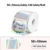 Etiqueta adhesiva térmica láser de venta al por mayor transfronteriza redonda cuadrada imprimible impermeable etiqueta adhesiva térmica adhesivo