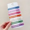 Pinza para el pelo color café esmerilado pinza lateral pinza para flequillo pinza de pico de pato sin marcas artefacto para arreglar el pelo pinza recta accesorios para el pelo