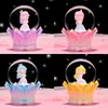2026 Nuevo Dibujo Animado Ángel Estrellado Bola de Cristal Brillante Artesanías de Resina Adornos de Escritorio Juguetes para Niños Venta al por Mayor