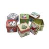 Caja de metal cuadrada para dulces de Navidad, galletas, regalo, fabricantes al por mayor