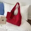 Tendencia de Moda de Verano Bolso Tote de Gran Capacidad 2025 Nuevo Cartera Casual Simple de Color Puro Bolso de Hombro Nicho