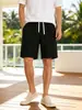 Pantalones Cortos Deportivos Finos de Verano para Hombre, Sueltos y Transpirables de Seda de Hielo, Pantalones Casuales Nuevos hasta la Rodilla para Comercio Transfronterizo