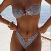 TOPMELON comércio exterior transfronteiriço novo biquíni europeu e americano sexy top de tubo feminino maiô dividido s0271