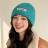 Gorro de Punto Versátil Estilo Coreano para Mujer, Protección para los Oídos Otoño e Invierno, A Prueba de Frío, Circunferencia de Cabeza Grande, Gorro de Lana, Calentador de Cabeza Cálido para Exteriores, Gorro para Clima Frío