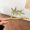 Pasador de Perlas para Mujer Clip de Lazo Estilo Coreano Pinza de Tiburón para la Parte Trasera de la Cabeza Accesorios Metálicos Grandes y Simples para el Cabello