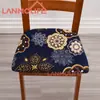 Funda de Silla Elástica Estampada Transfronteriza Todas las Estaciones Universal Seda de Leche Estilo Simple Decoración de Hogar y Restaurante Funda de Asiento de Silla a Prueba de Polvo