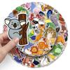 100 pegatinas originales de animales con forma de palito, dibujos animados, grafitis, decoración impermeable, pegatinas para manualidades.