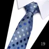 Corbata para Hombre para Negocios y Boda, Rayas Jacquard Puntos Flecha Formal Poliéster Seda para Novio y Padrino