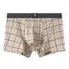 Huajielong Nova Cueca Boxer Masculina de Algodão Estampada Respirável para Meninos Shorts Modernos Dropshipping