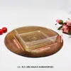 Bolsa de comida de 6 piezas bolsa de embalaje caja de embalaje para pan desayuno bolsa de embalaje para alimentos horneados grado alimenticio repostería occidental soporte de embalaje de plástico transparente lote