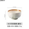 Tigelas de 5 polegadas Tigelas de Cerâmica Estilo Japonês para Comer Tigelas de Sopa de Cerâmica Rústica Feitas à Mão Louça Japonesa Tigela Doméstica para Macarrão Instantâneo e Conjunto de Hashis