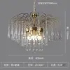 Lámpara de araña para sala de estar, lámpara de nariz, lámparas retro francesas, creativa, forma de gota de agua, restaurante de celebridades de Internet, dormitorio, lámpara de cristal de lujo