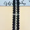 À Venda Direta Estoque Renda com Fio Dourado e Prateado Estilo Étnico, Acabamento de Renda Cruz Vazada, Suprimentos para Artesanato, Acessórios para Roupas de Boneca