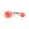 Piercing de Umbigo Transfronteiriço Borla Personalizado Exagerado Moda Body Piercing Joia Lantejoula Estrela Ponto Anel Acrílico Atacado